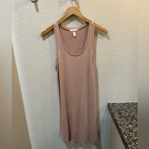 Anthropologie Leith Brand Pale Pink Tank Dress